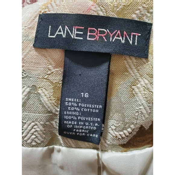 Lane Bryant Women's Multicolor Three Buttons Single Breasted Fitted Blazer 16 - Picture 8 of 12